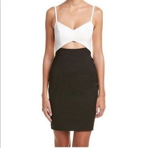 French Connection Black and White Dress